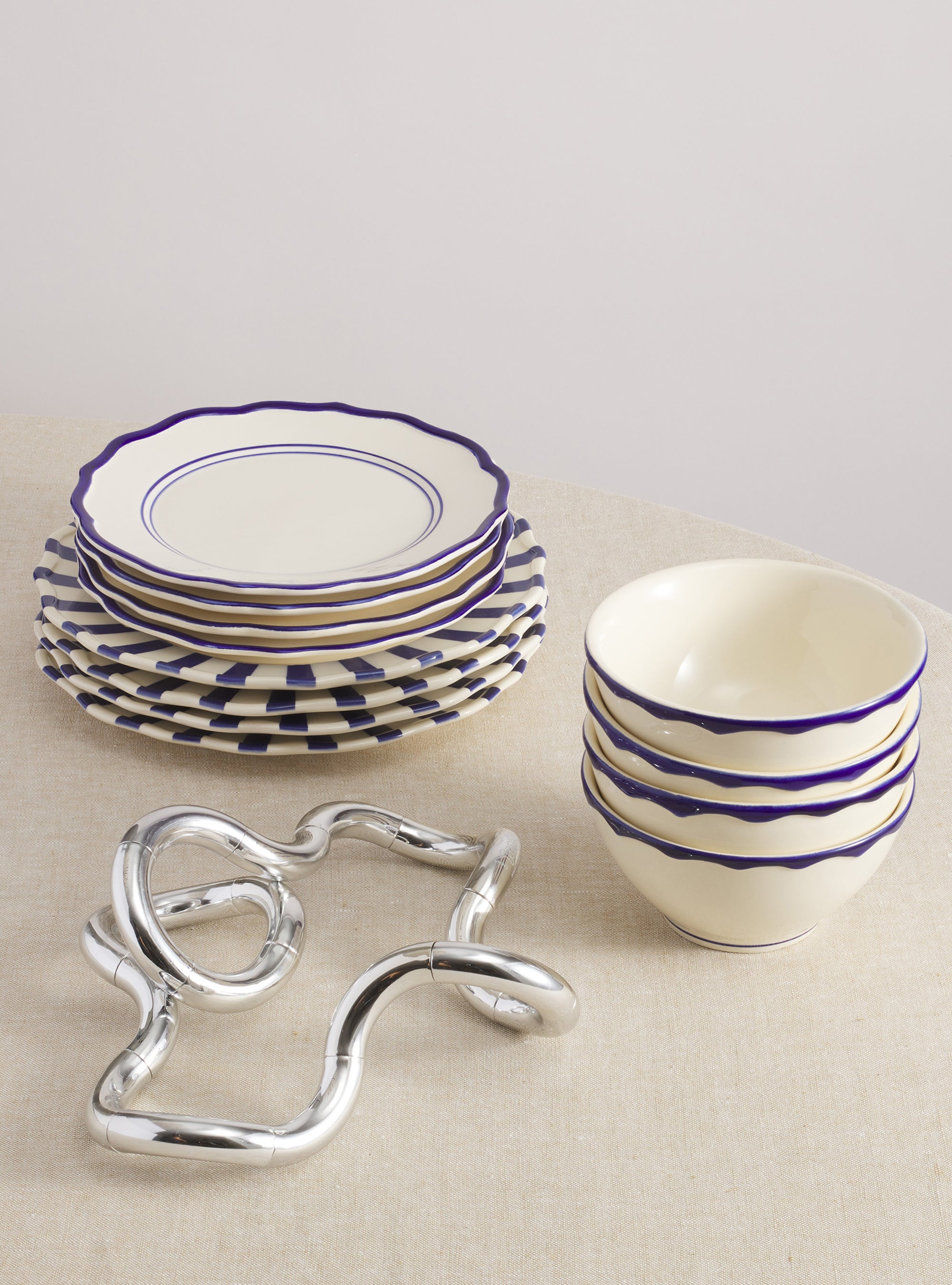 Mixed 12 Piece Dinnerware Set with Cereal Bowl