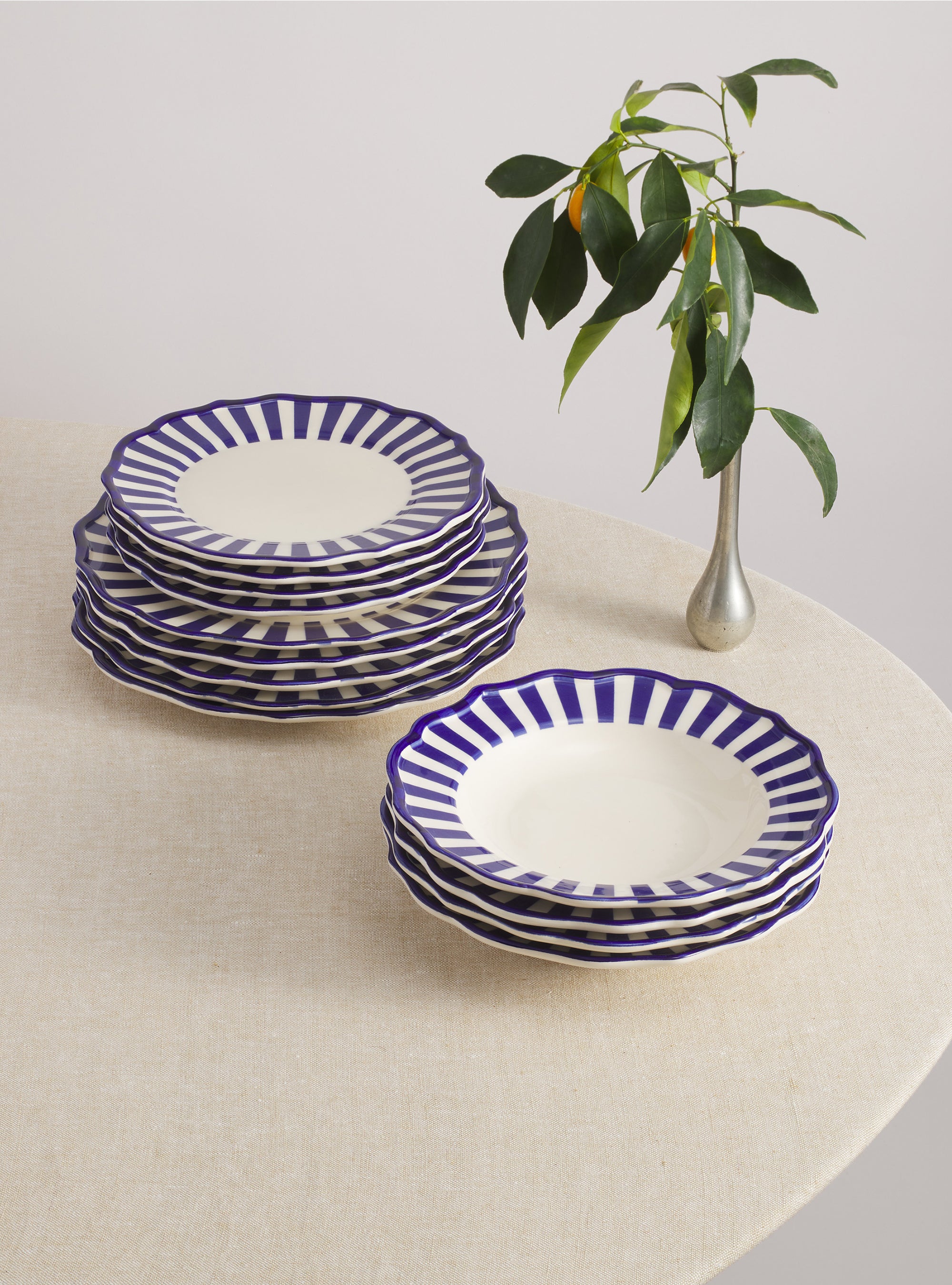 12 Piece Dinnerware Set with Pasta Bowl